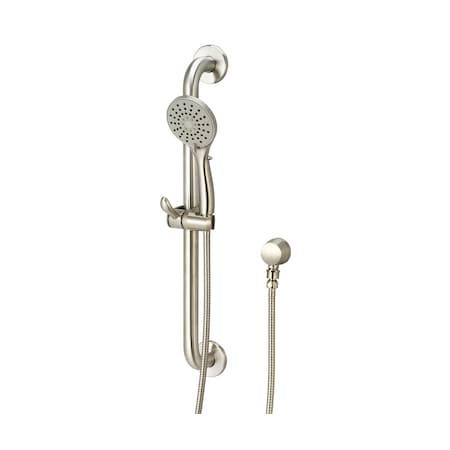 Handheld Shower Set, Wallmount, Brushed Nickel, Weight: 4.5